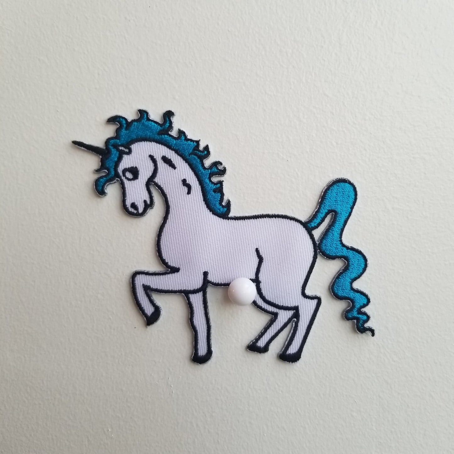 Pink or blue Rockabilly Unicorn Patch