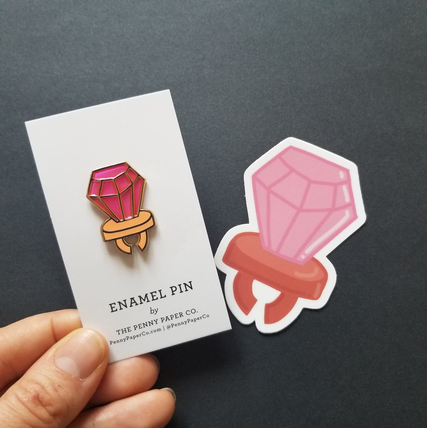 Ring pop, vinyl sticker