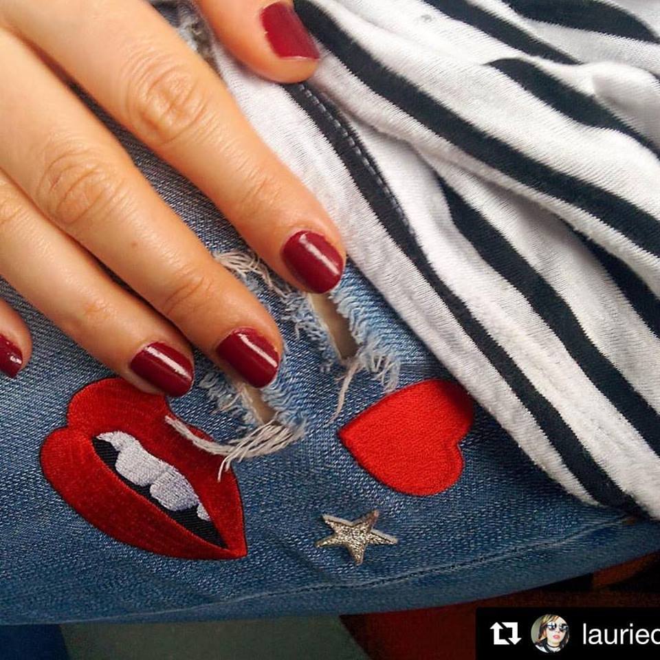 Red Lips Iron-on Patch