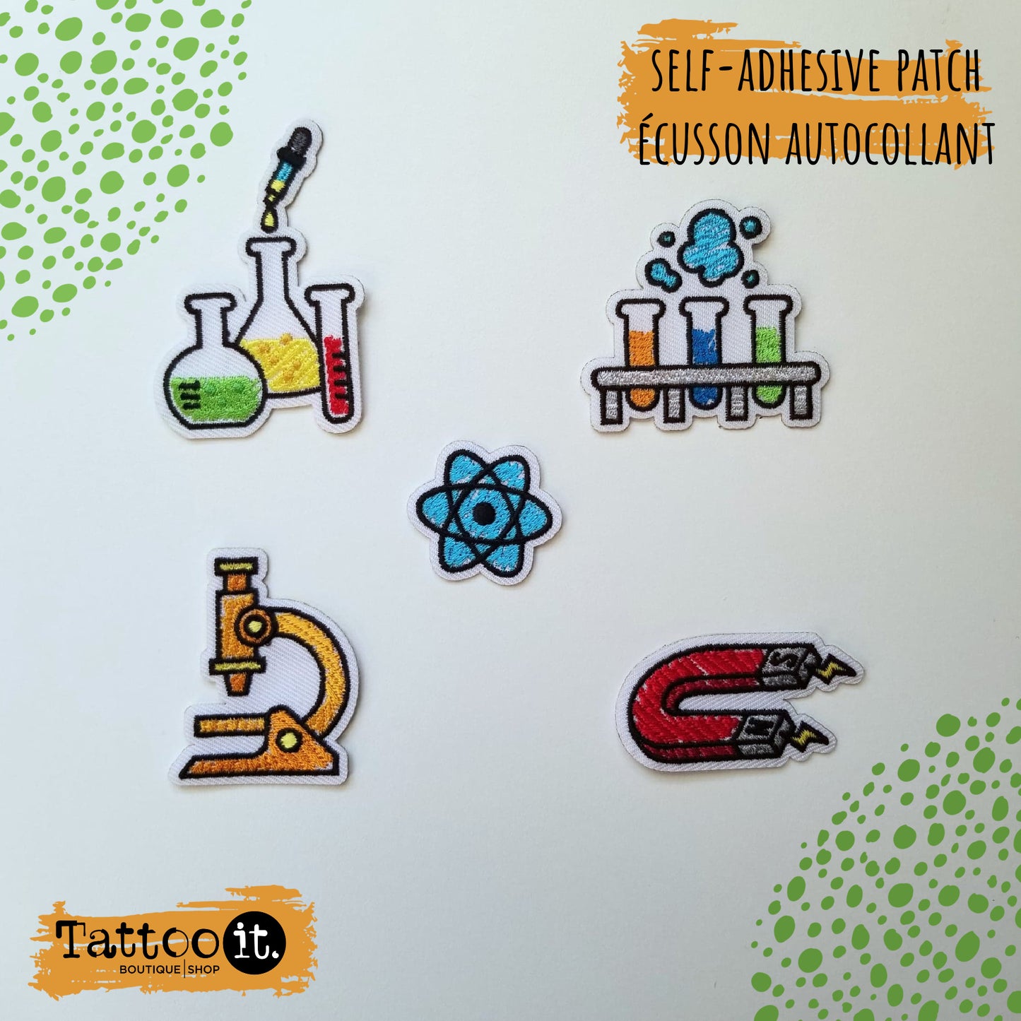 Science - self-adhesive patch ( set of 5 )