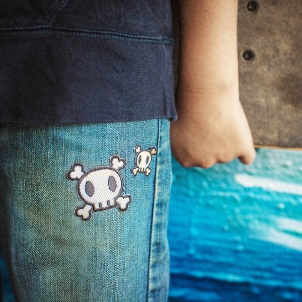 skull iron-on patch