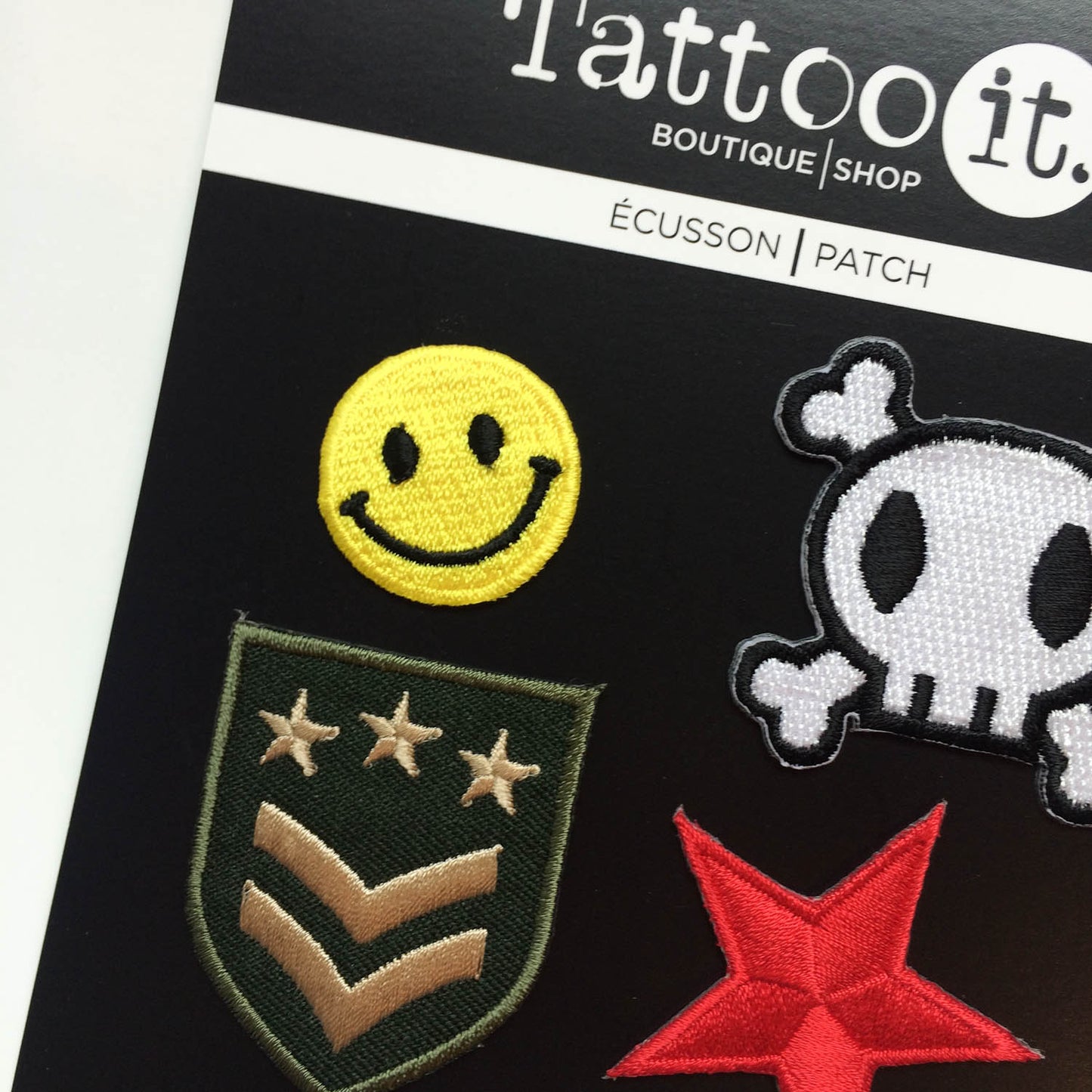Rockabilly Skull Patch - Choose color & size