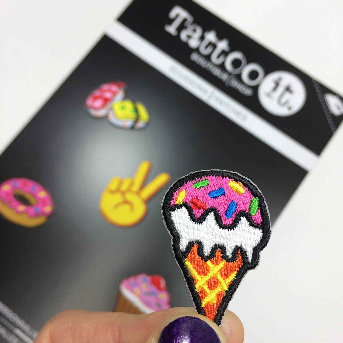 Mini Ice Cream Cone Patch