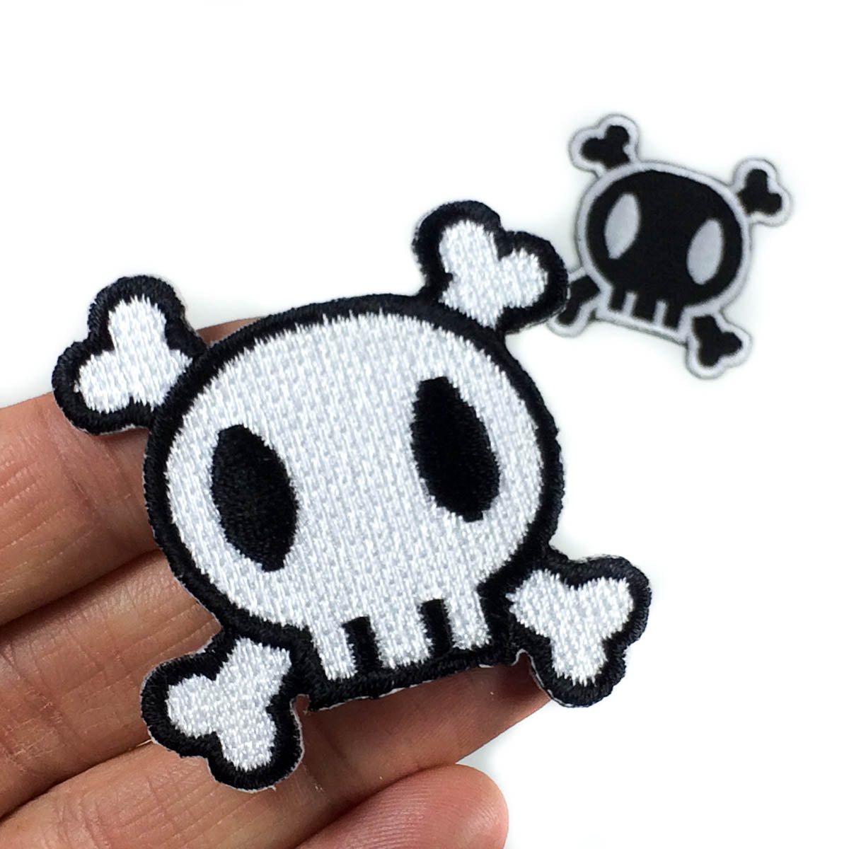 skull iron-on patch