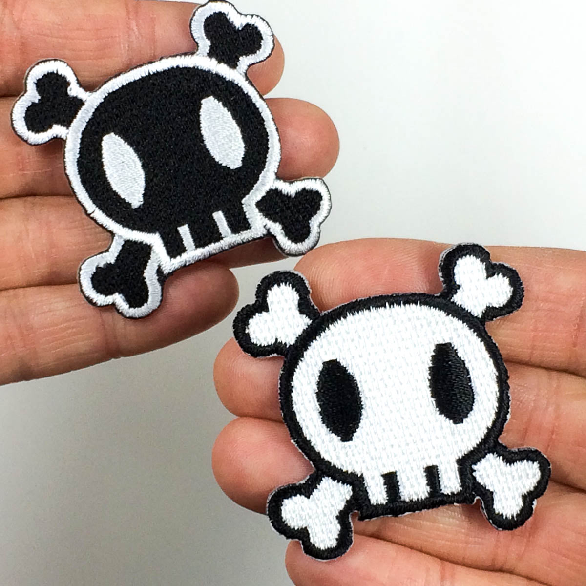 Rockabilly Skull Patch - Choose color & size