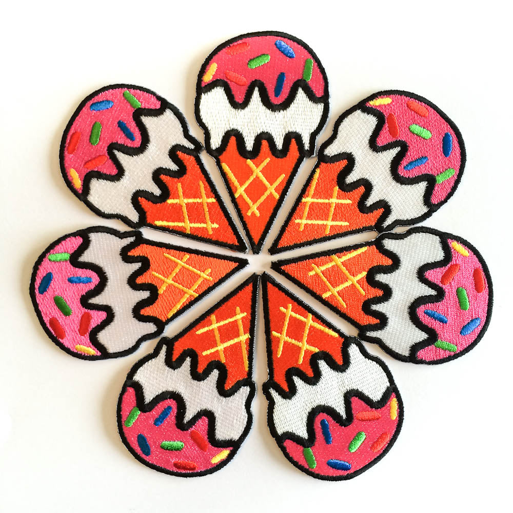 Mini Ice Cream Cone Patch