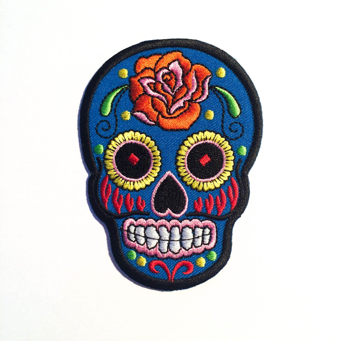 Sugar Skull iron-on patch