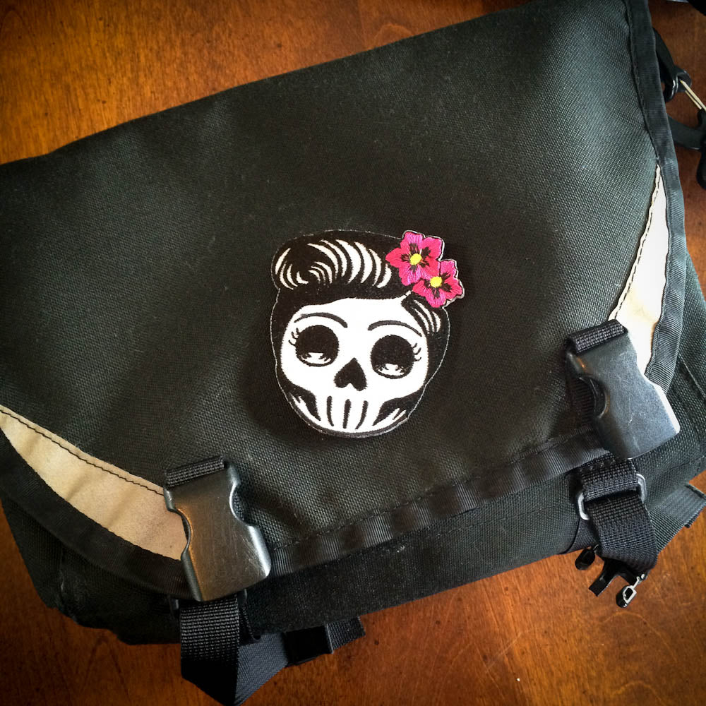 Miss Rockabilly Skull Patch