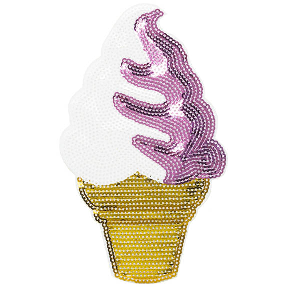 Glitter Ice-cream sticker patch
