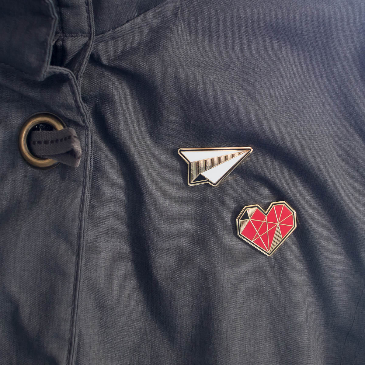 Paper Plane Enamel Pin