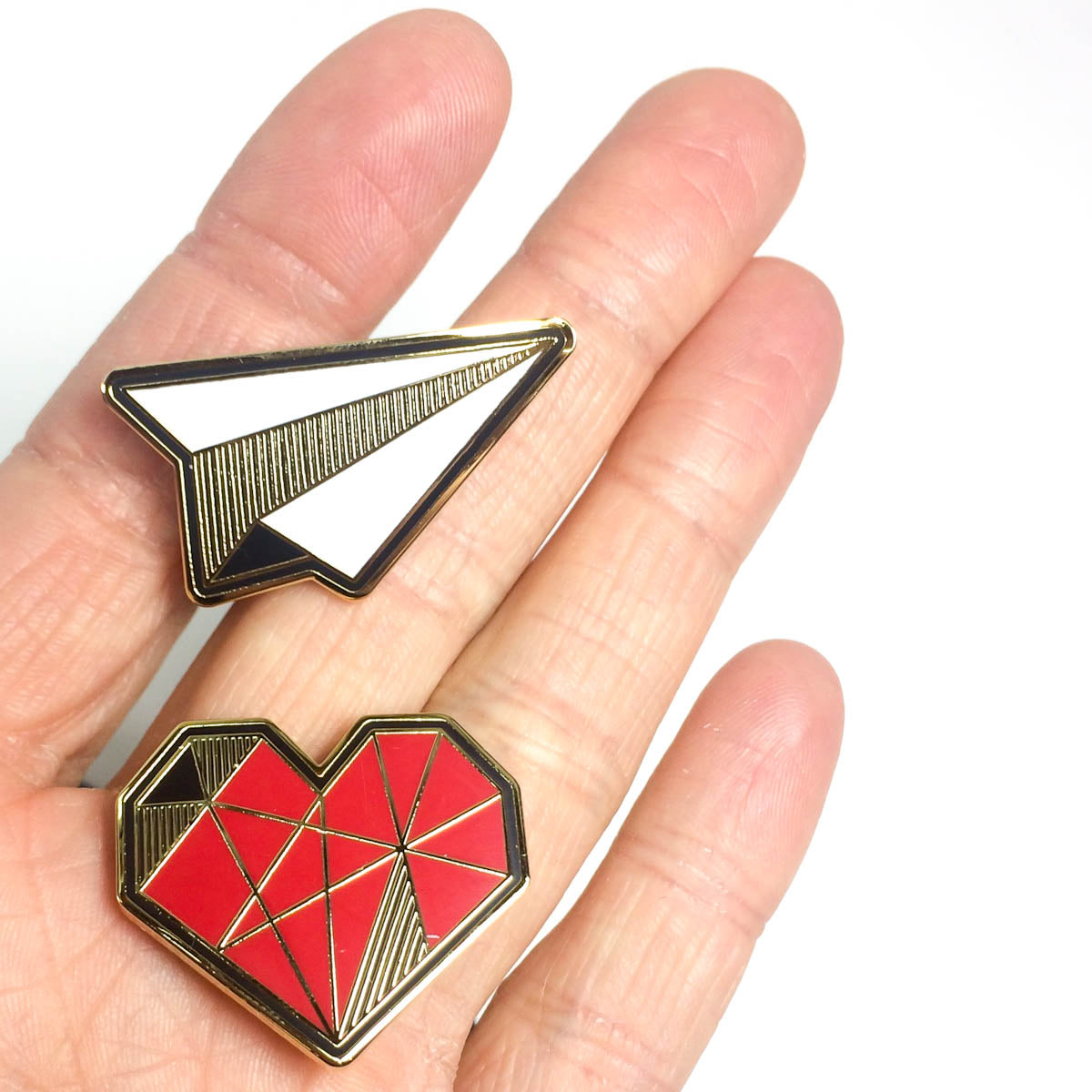 Paper Plane Enamel Pin