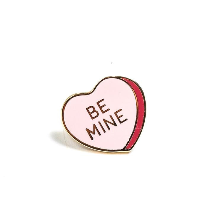 BE MINE, CANDY HEART ENAMEL PIN