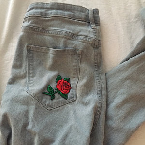 Rose Patch - Black, Pink or Red
