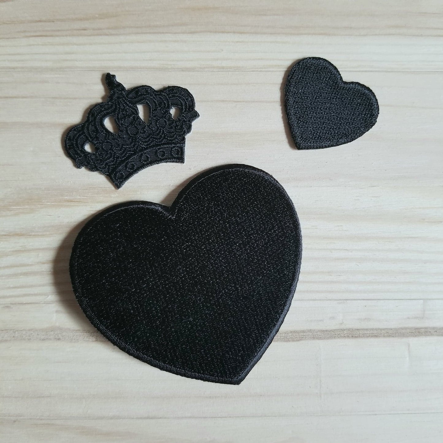 Mini Red or black Heart Patch