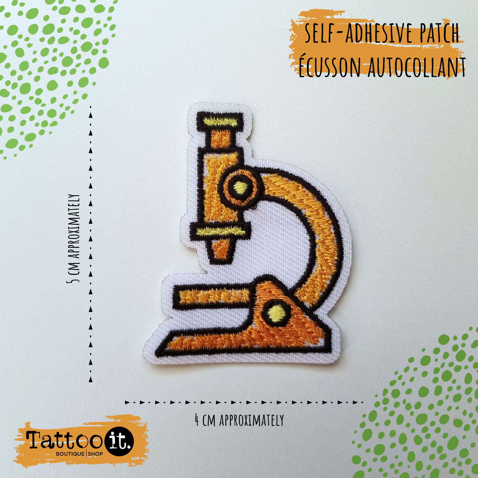 Science - self-adhesive patch ( set of 5 ) – Tattoo it - Patches & Pins