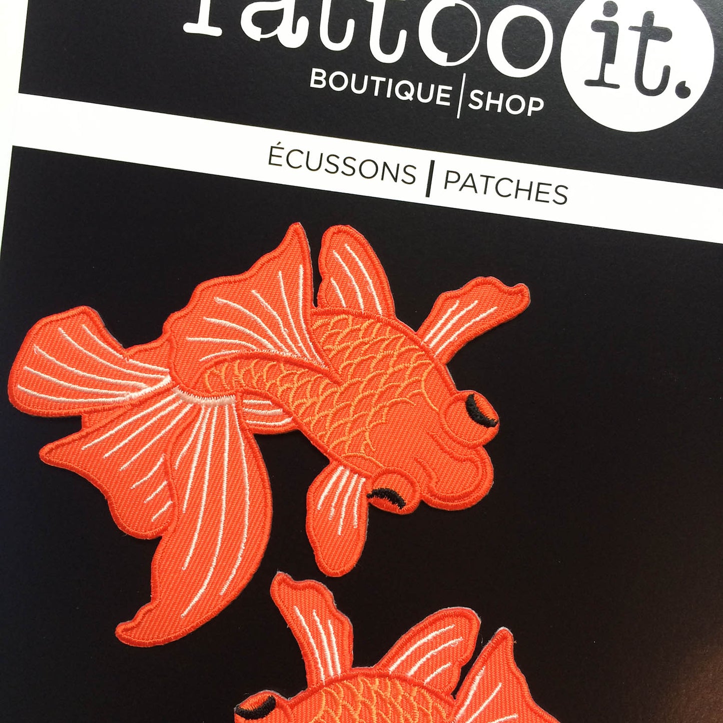 MASSIVE Japanese Koi Fish Statement Iron on Embroidered Patch Big