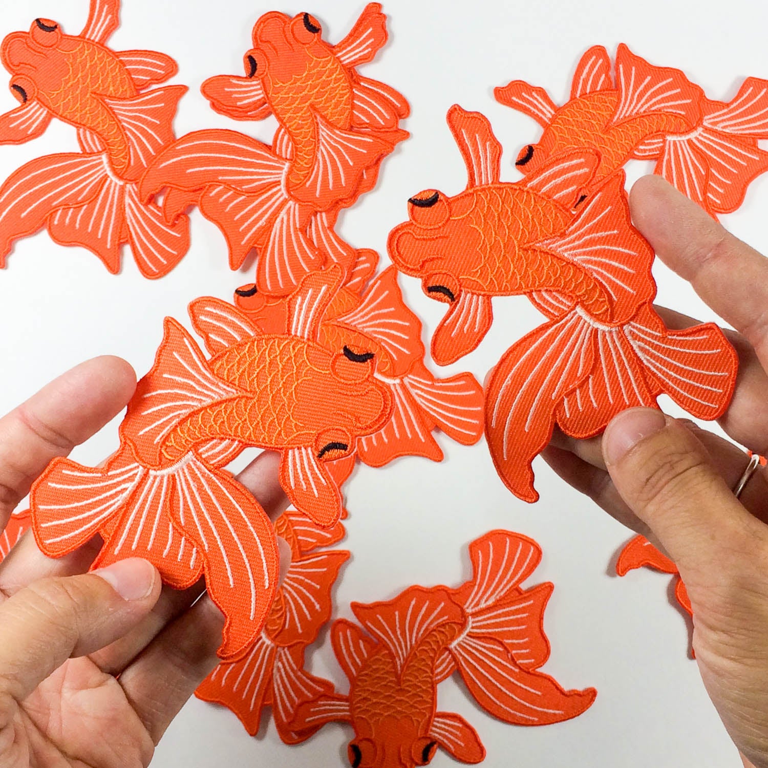 MASSIVE Japanese Koi Fish Statement Iron on Embroidered Patch Big