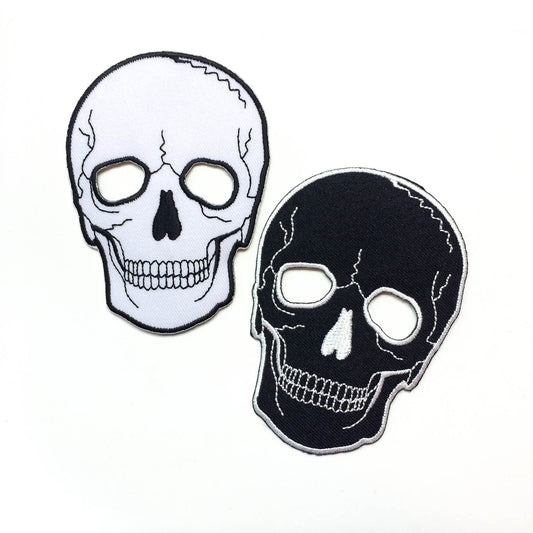 No Eyes Skull Patches (Set of 2)