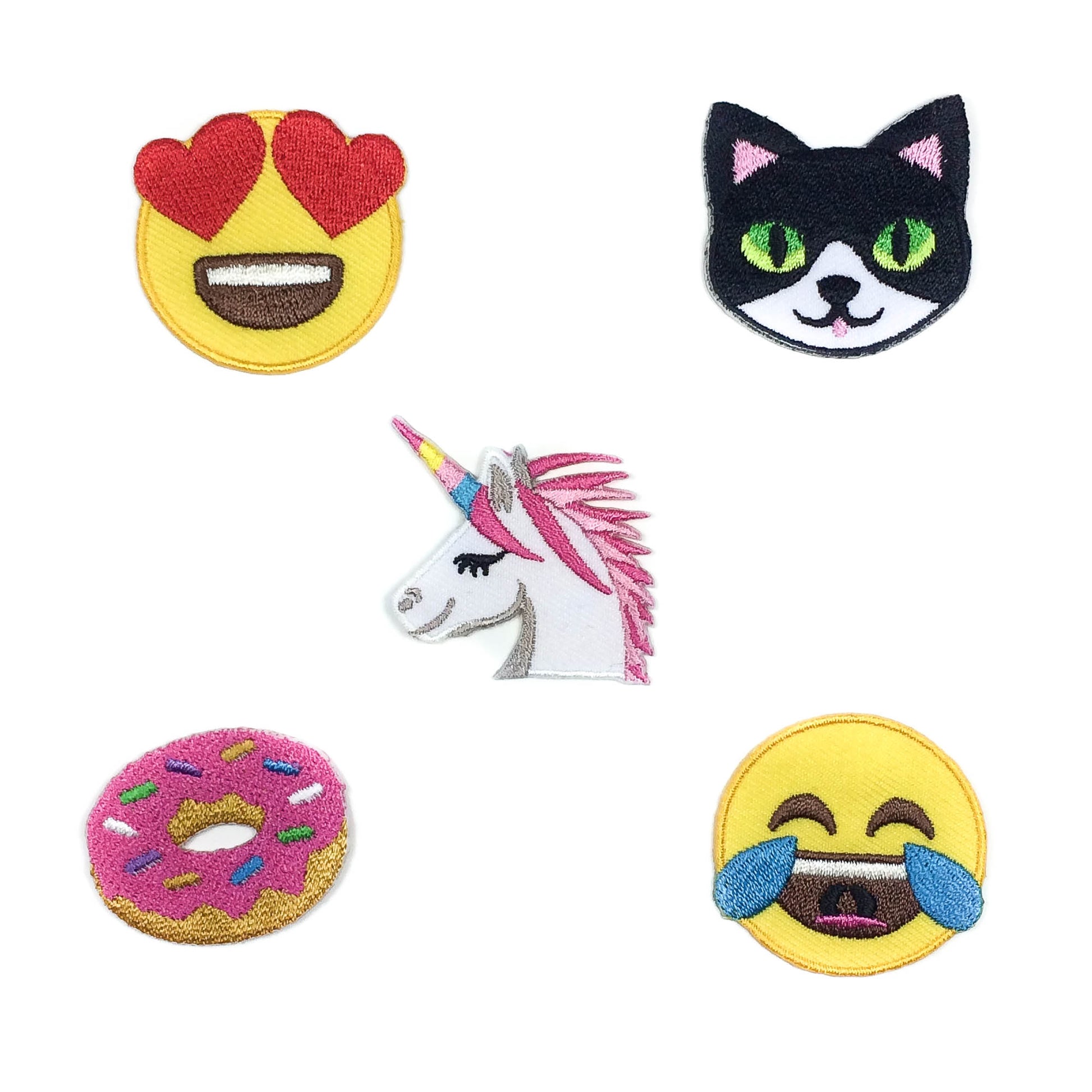 emoji unicorn set of patch