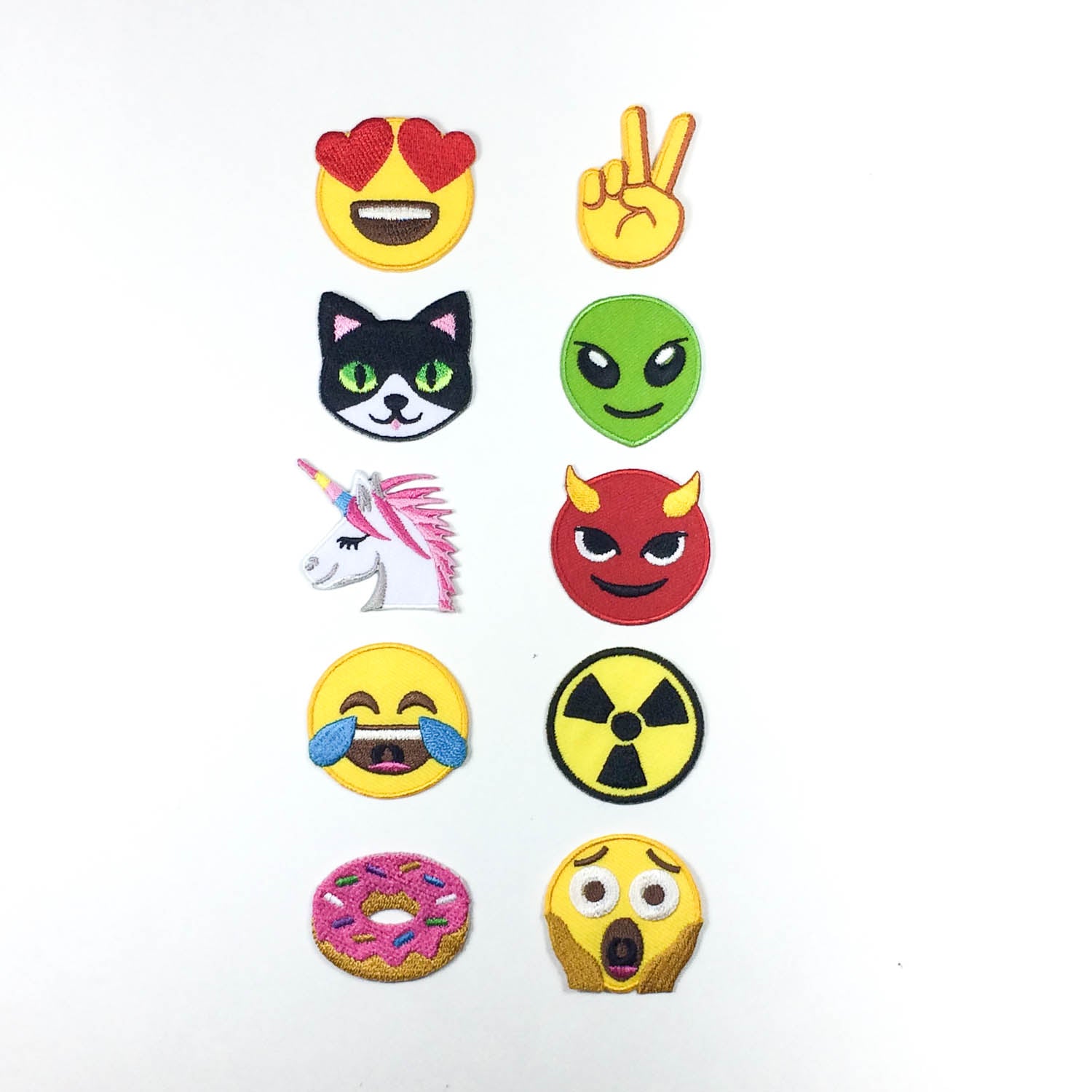 emoji collection iron-on patch