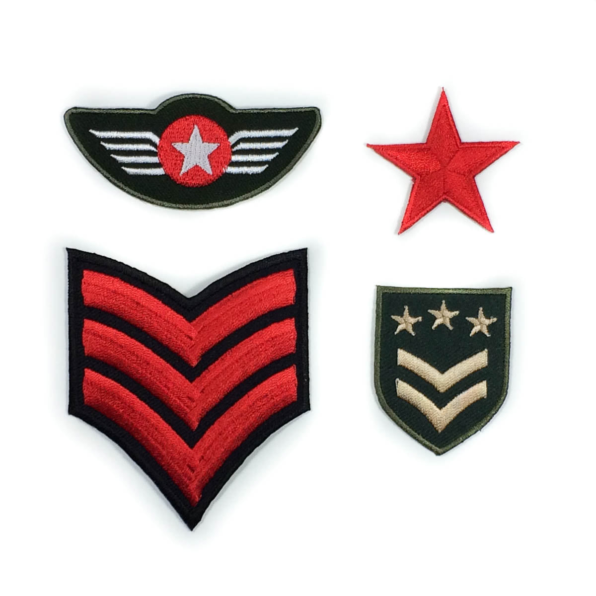 Military iron-on patches