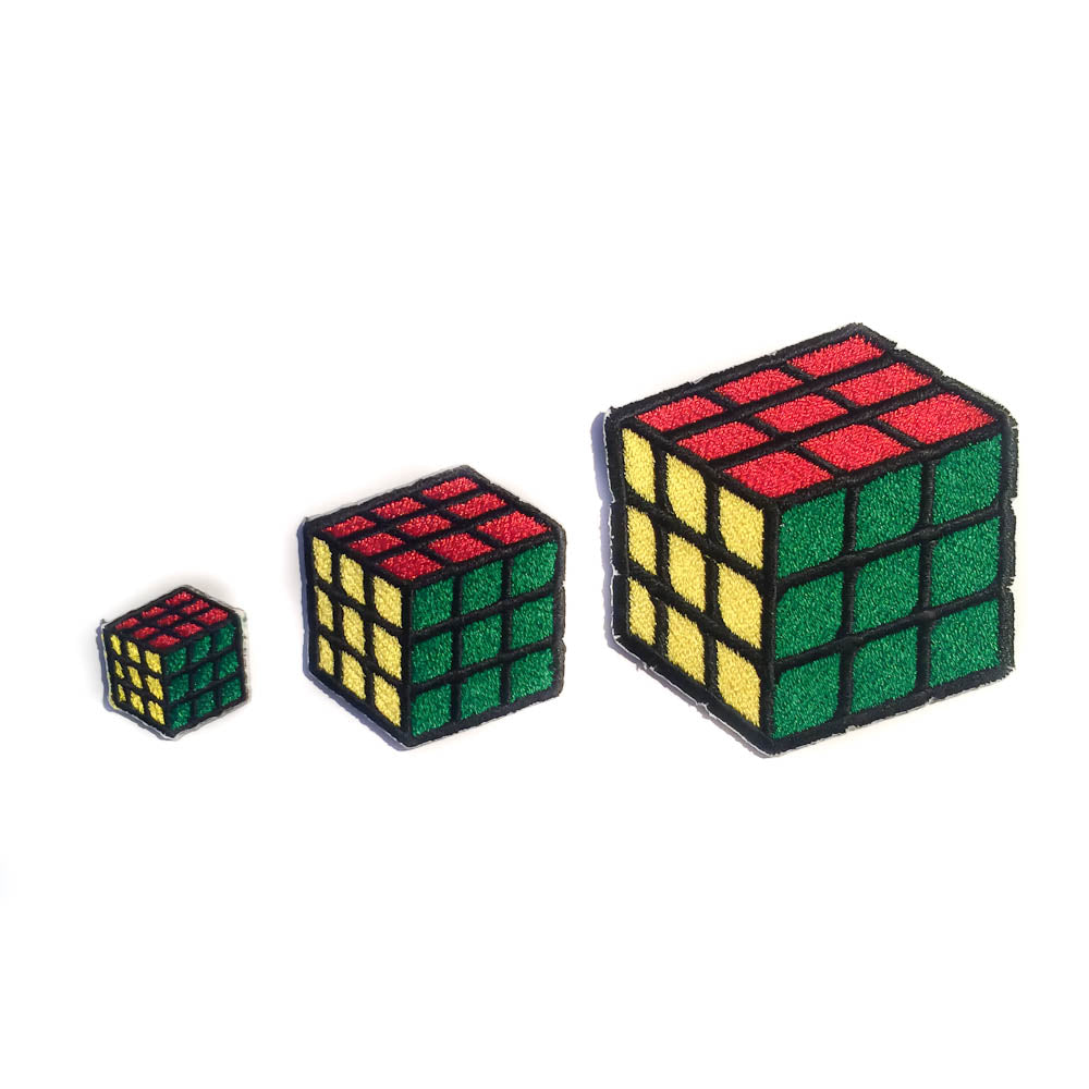Rubik cube iron-on patch