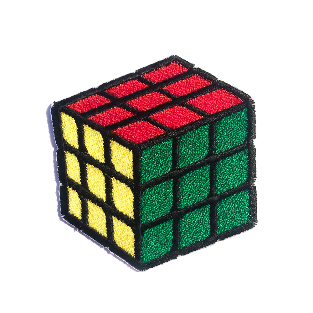 Rubik cube embroidery
