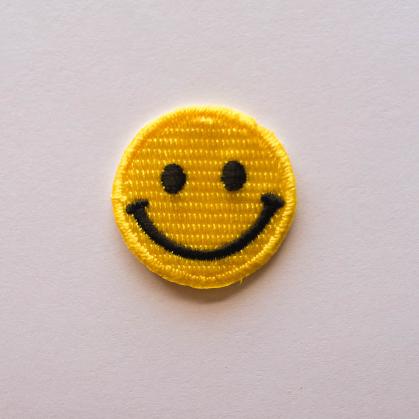 yellow smiley patch