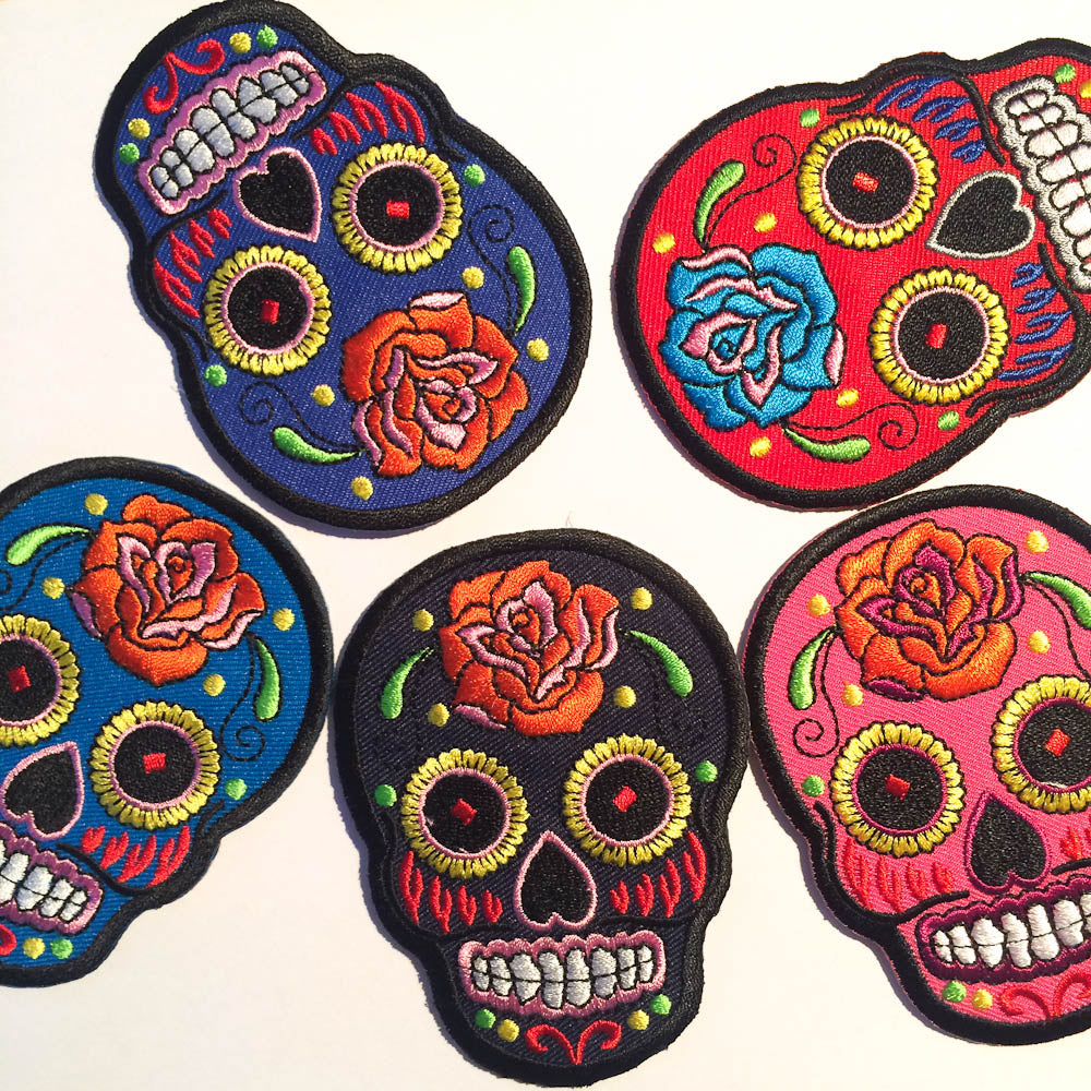 suger skull embroidery