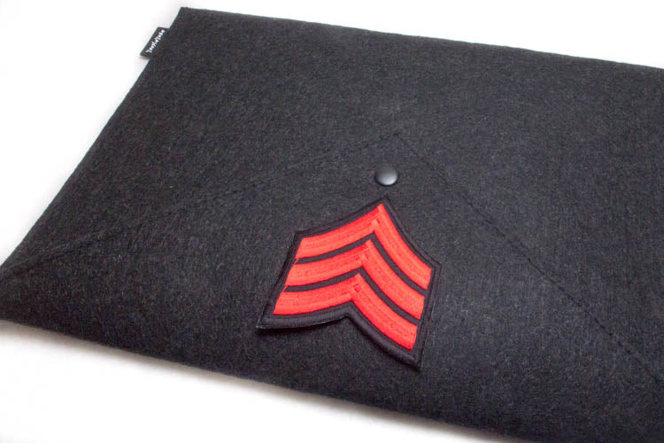 Red Military Badge Patch