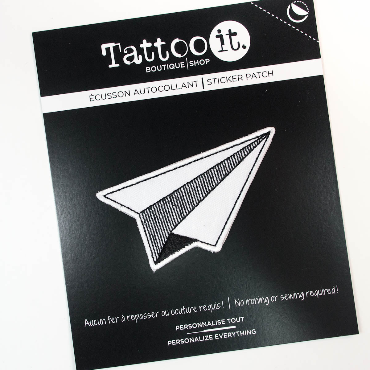 Enamel Pin + Sticker Patch (DUO) - Paper Plane