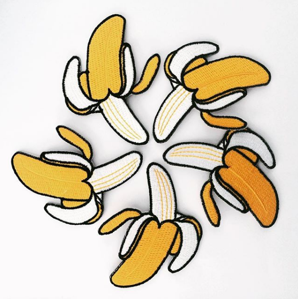 Banana iron-on patch