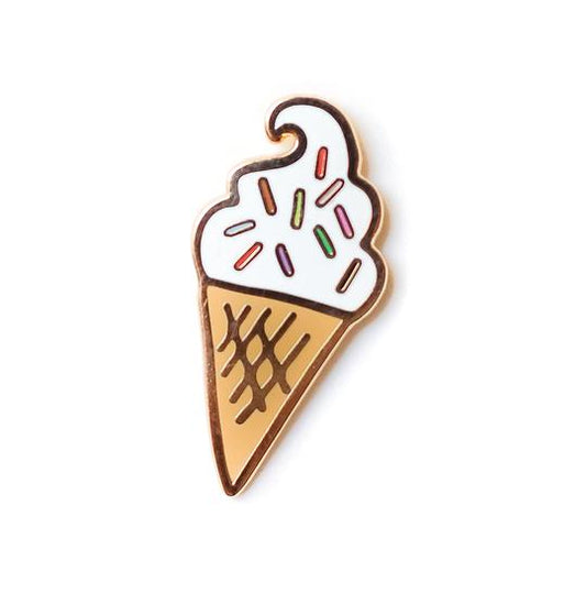 SOFT SERVE ICE CREAM, ENAMEL PIN