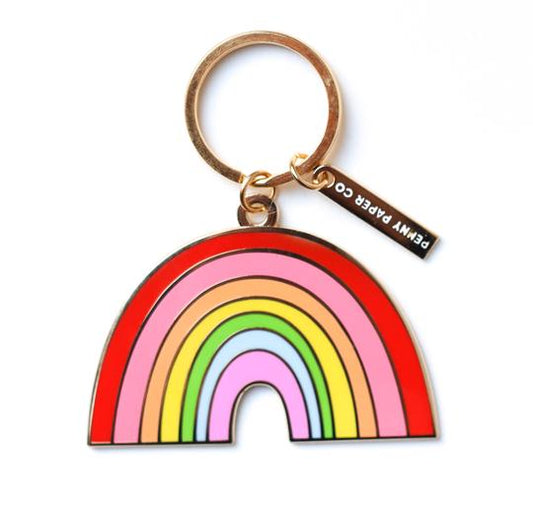 ENAMEL KEYCHAIN, RAINBOW